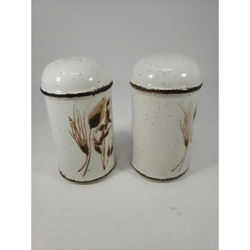 Vtg Midwinter Stonehenge WILD OATS salt & Pepper Shakers Eve Midwinter England